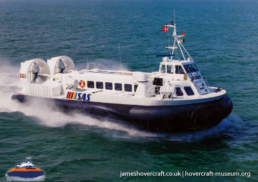 AP1-88 hovercraft with the Scandinavian company SAS -  (credit: The <a href='http://www.hovercraft-museum.org/' target='_blank'>Hovercraft Museum Trust</a>).